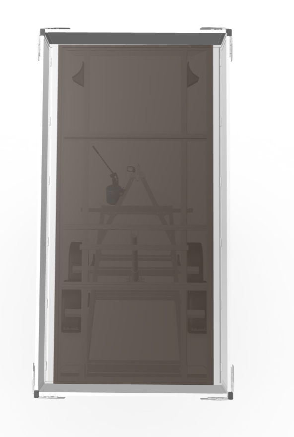 Ongeremde Eduard achterwaartse kipper - 310x160 cm - 750 kg bruto laadvermogen - handpomp - 63 cm laadvloerhoogte