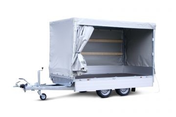 Complete Eduard huif met schuifzeil - doek en stellage - 330x180 cm - diverse hoogtes en kleuren beschikbaar