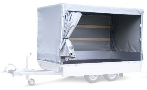 Complete Eduard huif met schuifzeil - doek en stellage - 356x180 cm - diverse hoogtes en kleuren beschikbaar