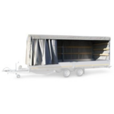 Complete Eduard huif met schuifzeil - doek en stellage - 556x220 cm - diverse hoogtes en kleuren beschikbaar