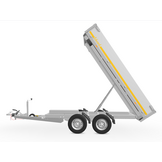 Geremde Eduard achterwaardse Kipper - 310x160 cm - 2500 kg - 72 cm laadvloerhoogte