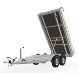 Geremde Eduard achterwaardse Kipper - 310x160 cm - 2500 kg - 72 cm laadvloerhoogte