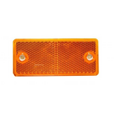 Oranje/gele reflector 90x40 mm - schroefgaten