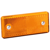 Oranje/gele reflector 90x40 mm - schroefgaten