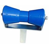 200x85 mm kielrol blauw compleet op T steun