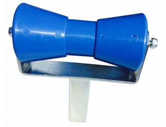 200x85 mm kielrol blauw compleet op T steun