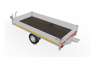 310x160 cm - 1350 kg - inclusief oprijplaten