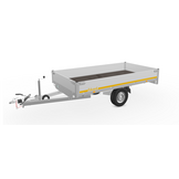 Geremde Eduard multitransporter - 310x160 cm - 1350 kg bruto laadvermogen - 72 cm laadvloerhoogte - 30 cm borden - inclusief oprijplaten