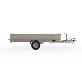 Geremde Eduard multitransporter - 310x160 cm - 1350 kg bruto laadvermogen - 72 cm laadvloerhoogte - 30 cm borden - inclusief oprijplaten
