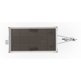 Geremde Eduard multitransporter - 310x160 cm - 1350 kg bruto laadvermogen - 72 cm laadvloerhoogte - 30 cm borden - inclusief oprijplaten