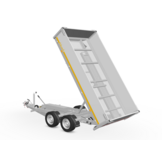 Geremde Eduard achterwaardse kipper met elektrische bediening, noodhandpomp, oprijplaten en 40 cm borden