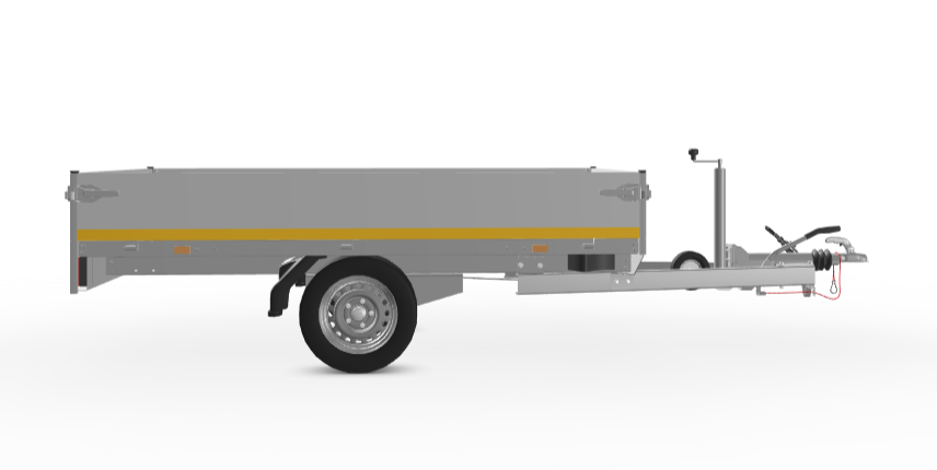 Geremde Eduard Plateauwagen - 250x145 cm - 1350 kg - 63 cm laadvloerhoogte