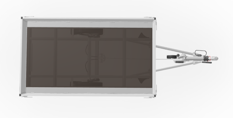 Geremde Eduard Plateauwagen - 250x145 cm - 1350 kg - 63 cm laadvloerhoogte