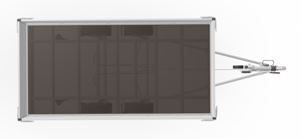 Geremde Eduard Plateauwagen - 356x180 cm - 2000 kg - 63 cm laadvloerhoogte
