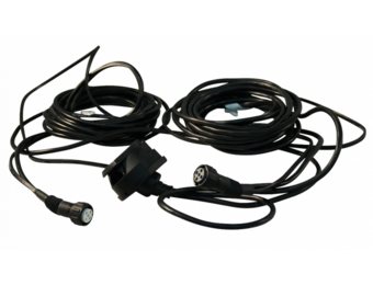 6 meter - 7 Polig met stekkerdoos - 2x 5P