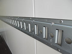 Rails voor ladingzekering 2,5 mm dikte - diverse lengtes