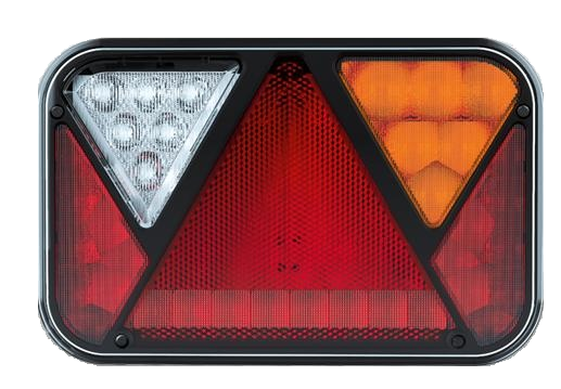 Fristom Achterlicht rechts met ingebouwde weerstand 200x130x50 mm - eenvoudig aan te sluiten met Aspöck connectoren