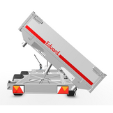 Eduard 3-zijdige kipper - 2700 kg bruto laadvermogen - handpomp - 310x160 cm - inclusief uitzetsteunen