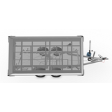 Eduard 3-zijdige kipper - 2700 kg bruto laadvermogen - handpomp - 310x160 cm - inclusief uitzetsteunen