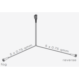 Hoofdkabel geschikt voor Aspock - 6 meter lang - 13-polig - voorzien van 2x 5-polige connector