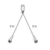 Hoofdkabel Aspock - 5 meter lang - 13-polig - voorzien van 2x 5-polige connector