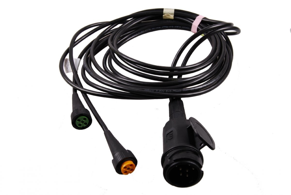 Hoofdkabel Aspock - 4 meter lang - 13-polig - voorzien van 2x 5-polige connector