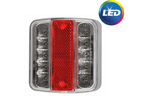 Achterlicht 4 functies 105x98x35 mm - connector