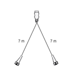 Fristom LED verlichtingsset met 7 meter hoofdkabel -7 polig - inclusief ingebouwde weestanden