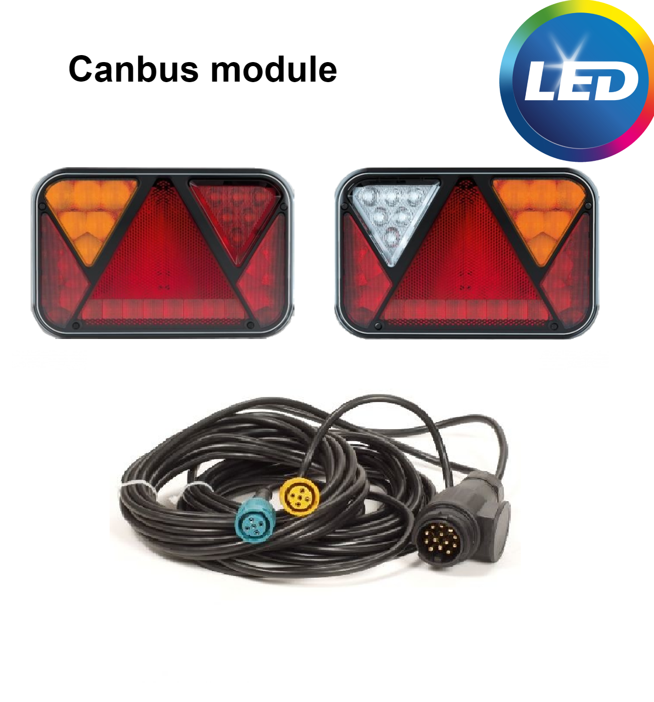 Fristom LED verlichtingsset met 6 meter hoofdkabel -13 polig - inclusief ingebouwde weerstanden