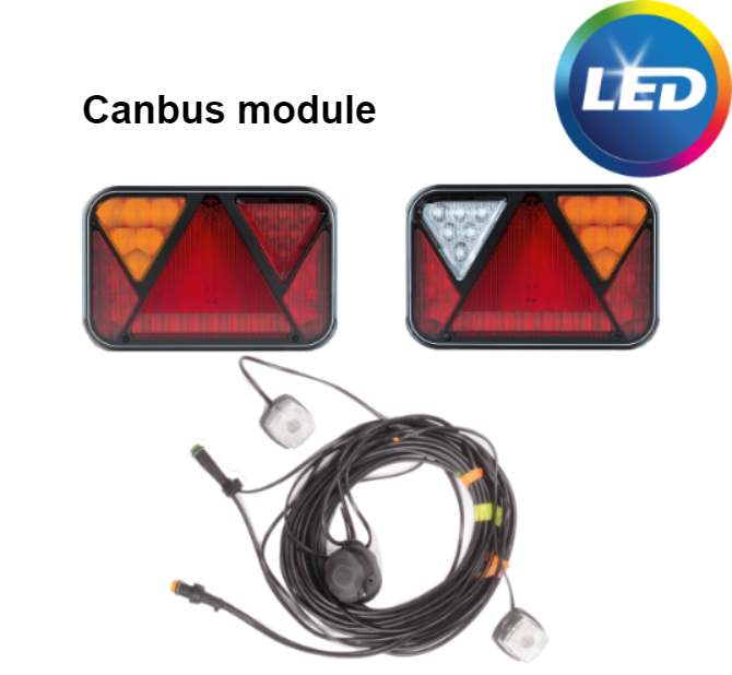 Fristom LED verlichtingsset met 6 + 8  meter hoofdkabel 13 polig - inclusief stekkerdoos en ingebouwde weerstanden