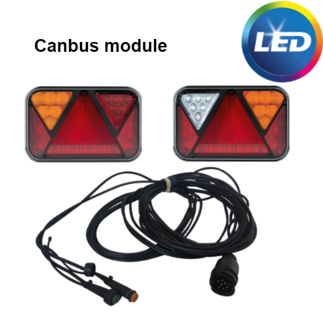 Fristom LED verlichtingsset met 9 meter hoofdkabel -13 polig - inclusief ingebouwde weerstanden