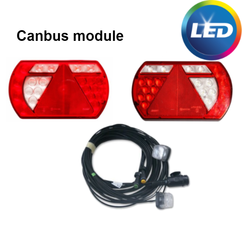 LED set Lucidity met 5,5 meter hoofdkabel - 13 polig - inclusief voor gemonteerde markeringsverlichting & ingebouwde weerstanden