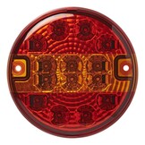 LED achterlicht rond 140x32 mm met connector aansluiting - 30 cm kabel