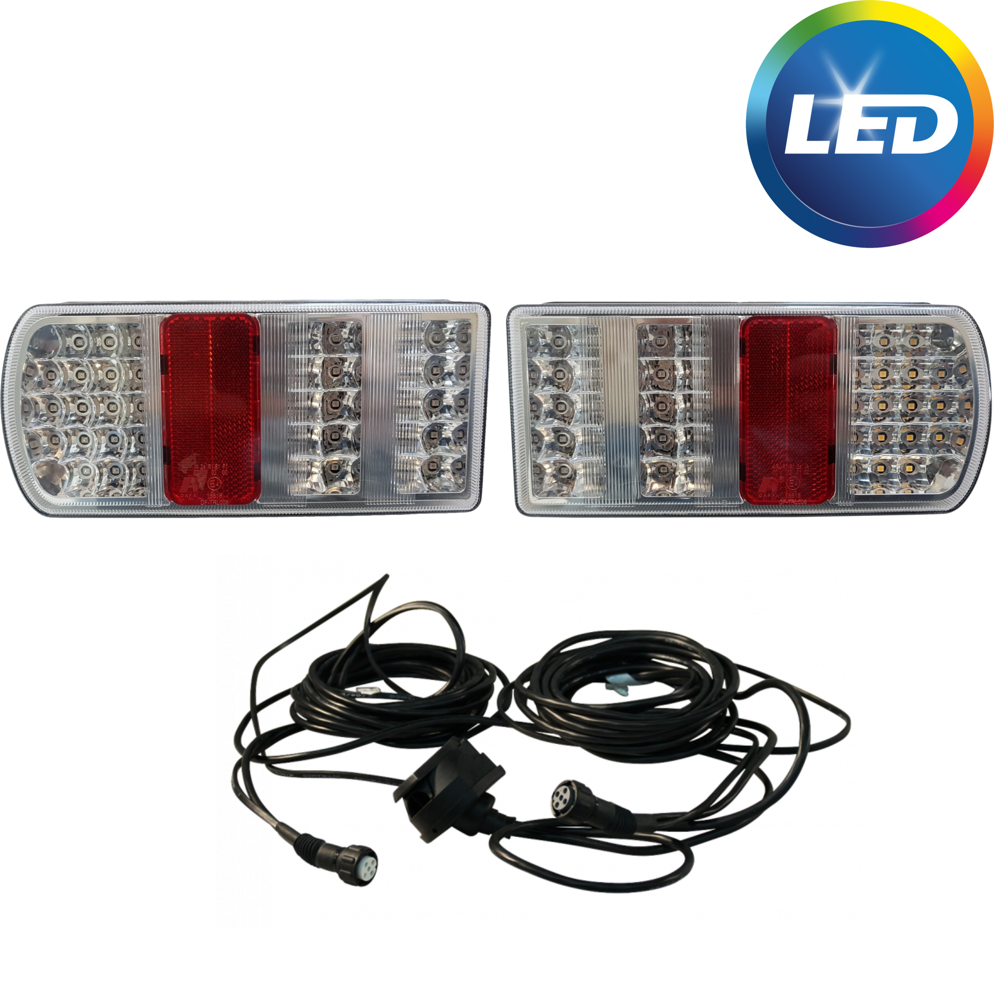 LED verlichtingsset met 6 meter hoofdkabel met stekkerdoos - 7 polig