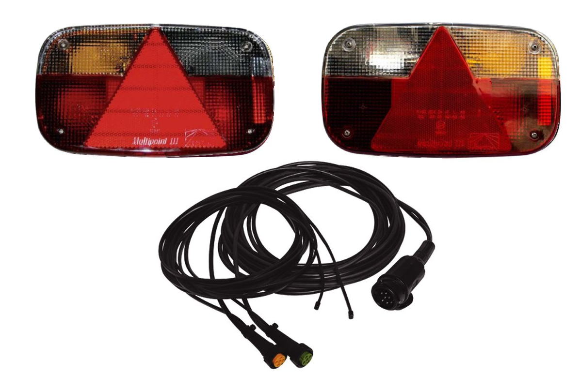 Aspock Mulitpoint 3 verlichtingsset 9 meter hoofdkabel - 13 polig -  inclusief aftakkingen