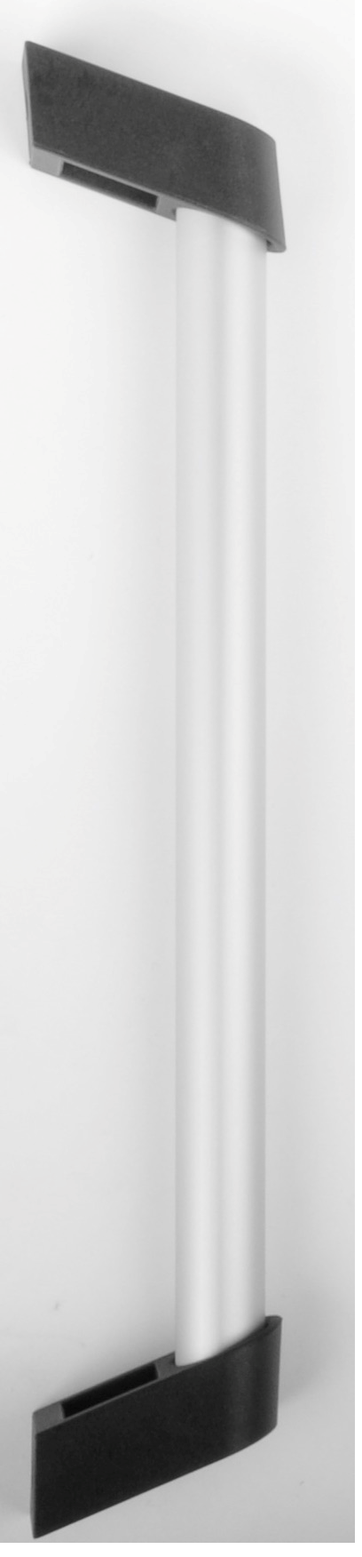 Handvat aluminium 300x20 mm - zilver/ zwart
