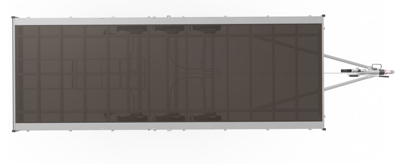 Geremde Eduard plateauwagen - 606x220 cm - 3500 kg bruto laadvermogen - tridem asser
