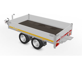 256x150 cm - 2000 kg - 30 cm borden + oprijpl.