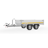 Geremde Eduard plateauwagen - 256x150 cm - 2000 kg bruto laadvermogen - inclusief oprijplaten