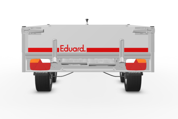 Geremde Eduard plateauwagen - 256x150 cm - 2000 kg bruto laadvermogen - inclusief oprijplaten