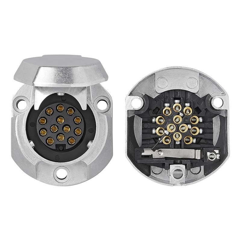 Stekkerdoos 13 polig - metaal - type Jaeger