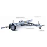 TEMARED MULTITRANSPORTER 3318C 332x186 cm - 1300 kg bruto laadvermogen - kantelbaar - geremd