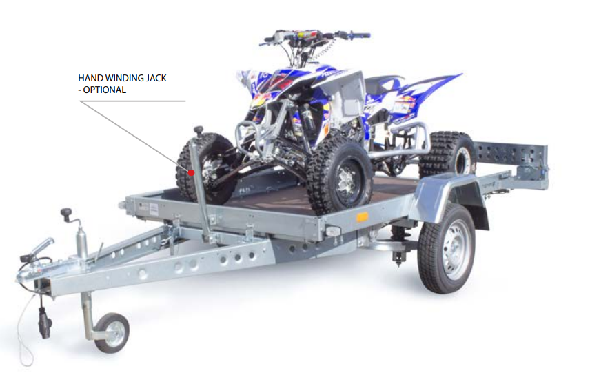 TEMARED MULTITRANSPORTER 3318C 332x186 cm - 1300 kg bruto laadvermogen - kantelbaar - geremd