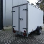 Powertrailer GEKA 1 gesloten aanhangwagen - 200x132x125 cm - 750 kg bruto laadvermogen - geremd en ongeremd