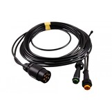 Hoofdkabel Aspock - 5 meter lang - 7-polig - voorzien van 2x 5-polige connector - inclusief aftakkingen