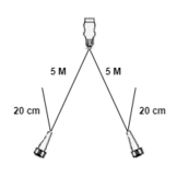 Hoofdkabel Aspock - 5 meter lang - 7-polig - voorzien van 2x 5-polige connector - inclusief aftakkingen