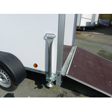 Powertrailer GEKA 7 gesloten aanhangwagen - 257x157x188,8 cm  - 750 kg bruto laadvermogen - geremd en ongeremd