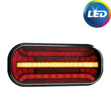 Fristom FT-230 links- inclusief mistlamp - LED 215x95x38 mm - met dynamische richtingaanwijzer