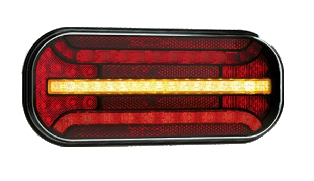 Fristom FT-230 links- inclusief mistlamp - LED 215x95x38 mm - met dynamische richtingaanwijzer