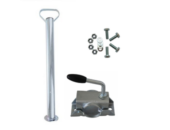 Stalen steunpoot met klem - 48 mm